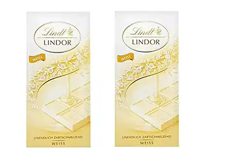 Die beste Weiße Schokolade Lindt LINDOR Tafel, Weiss, Promotion, 100 g 2026 Test Bestseller Weiße Schokolade Lindt LINDOR Tafel, Weiss, Promotion, 100 g