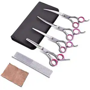 Hundeschere WOLFWILL Professional Hundesalon Schere Set