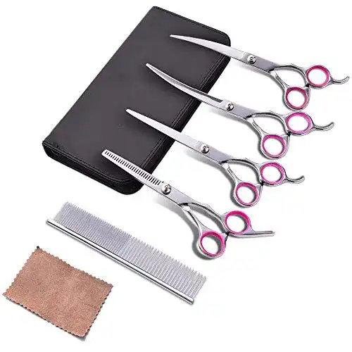 Hundeschere WOLFWILL Professional Hundesalon Schere Set