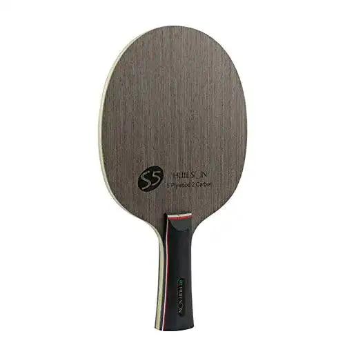 Tischtennis-Holz Prom-near Tischtennisschläger Nano Carbon Tischtennis Blade 7 Ply Ayous Holz mittlerer Geschwindigkeit