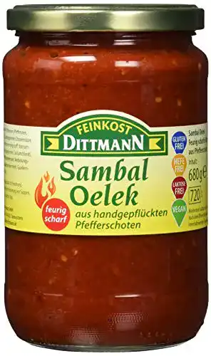 Sambal Oelek Feinkost Dittmann FD scharf 680g