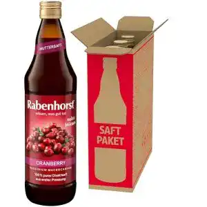 Cranberrysaft Rabenhorst Cranberry Muttersaft, 3er Pack (3 x 0.7 l)