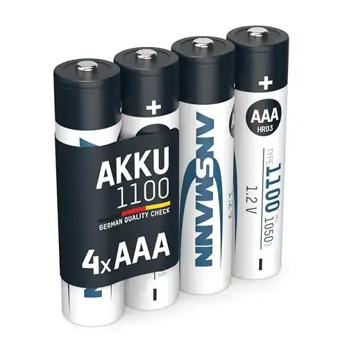 AAA-Akku Ansmann Akku AAA Typ 1100 mAh, 4 Stück