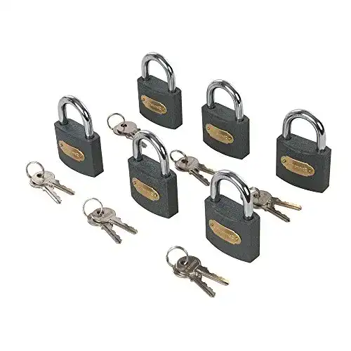 Vorhängeschlösser (gleichschließend) Silverline 407238 Eisen, 6 Stück