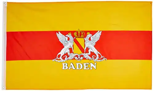Baden-Flagge Flaggenking, Großherzogtum Baden, 150 x 90 cm