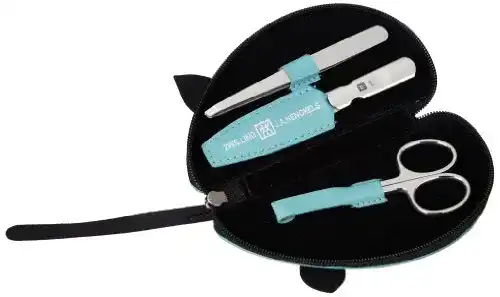 Baby-Nagelset Zwilling x Kinder Maniküre Set 3-teilig, Ziegenleder