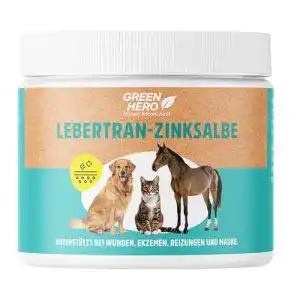 Zink für Pferde Green Hero Lebertran-Zinksalbe, 500g