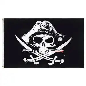 Piratenflagge AZ FLAG Flagge Pirat MIT SÄBEL 150x90cm