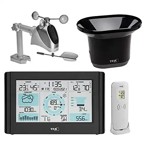 Regenmesser TFA Dostmann Weather Pro Funk Wetterstation