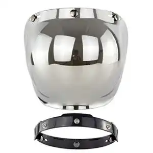 Bubble-Visier Jackallo Offenes Gesicht Helm Visier Motorrad Helm