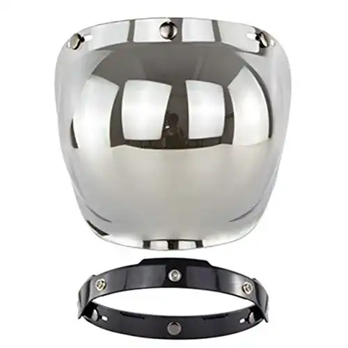 Bubble-Visier Jackallo Offenes Gesicht Helm Visier Motorrad Helm