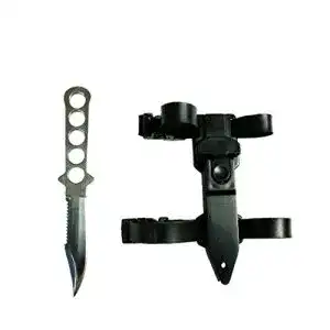 Tauchermesser Mil-Tec Taucher Messer ‘Stainless’ Mit Kst.Sch.