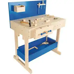 Kinder-Werkbank Small Foot 10839 Werkbank in Natur und Blau