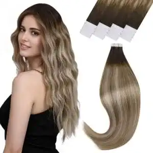 Tape-Extensions Vivien Tape Extensions Echthaar 35cm Ombre