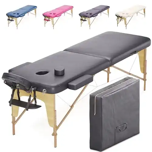 Massageliege Beltom Mobile Massagetisch 2 Zonen klappbar