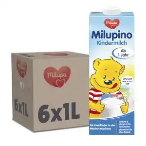 Kindermilch Milupa Milupino ab 1 Jahr, 6 x 1 Liter