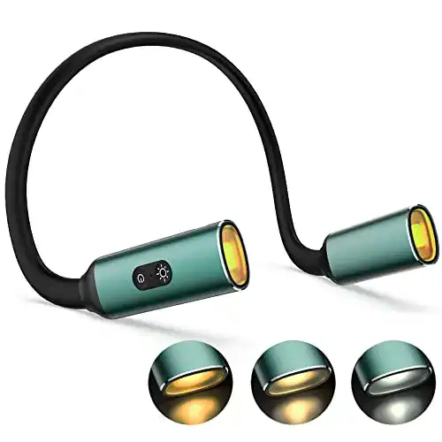 Halslampe HUNYYN Neck Light, Book Light for Reading in Bed, USB