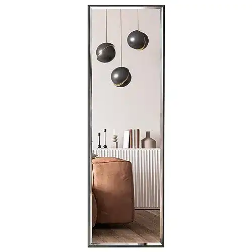 Wandspiegel HORLIMER 122×35 cm, mit schwarzem Rahmen