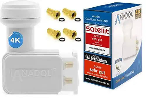 Twin-LNB Anadol, Gold Line Digitaler, 0.1dB Rauschmaß