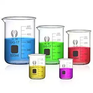 Bechergläser Hakkin 5 teilig Becherglas Set mit Ausguss