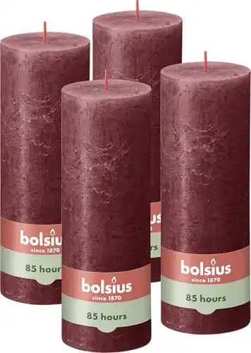 Die beste Rote Kerzen bolsius, Rustik Kerze, Unparfümiert 19 x 7 cm 2026 Test Bestseller Rote Kerzen bolsius, Rustik Kerze, Unparfümiert 19 x 7 cm