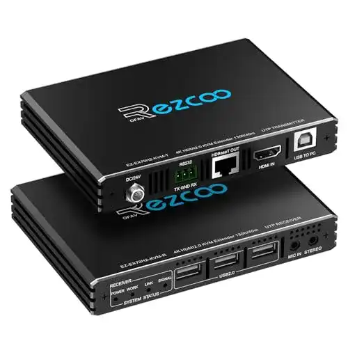 HDMI-Extender 4K ROFAVEZCO 4K HDMI KVM Extender USB