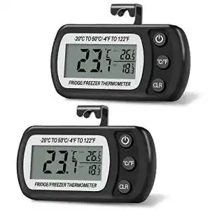 Kühlschrank-Thermometer Thlevel 2PCS, digital, mit Haken