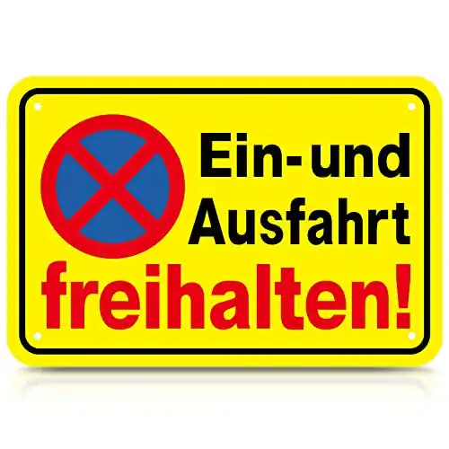 Verbotsschilder CARGEN Ein- und Ausfahrt Freihalten Schild