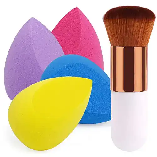 Make-up-Schwamm BEAKEY 4 + 1Pcs Makeup Schwämme Set