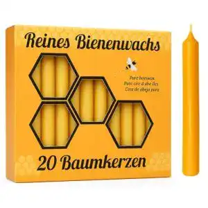 Bienenwachskerze Figura Santa BAUMKERZEN, Höhe 10 cm