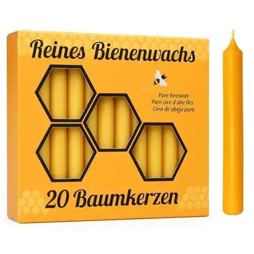 Bienenwachskerze Figura Santa BAUMKERZEN, Höhe 10 cm