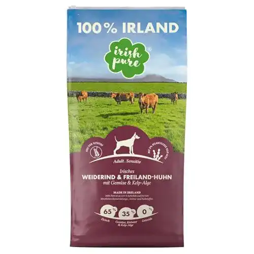 Welpen-Nassfutter Irish Pure Adult Weiderind & Freiland-Huhn