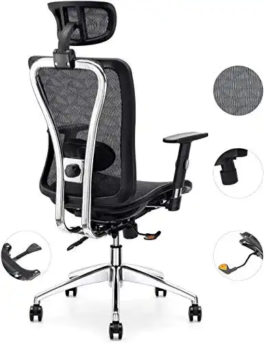 Bürostuhl 150 kg Cedric Bürostuhl, ergonomisch verstellbar