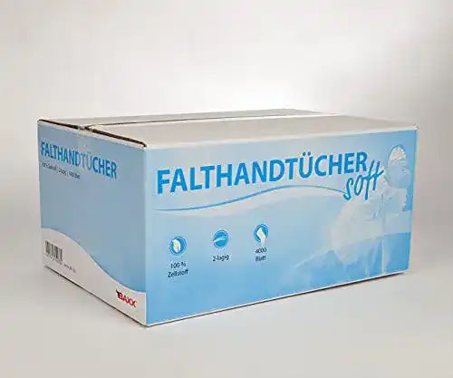 Papierhandtücher (weiß) GenWJ Papierhandtücher 2-lagig 4000 St.