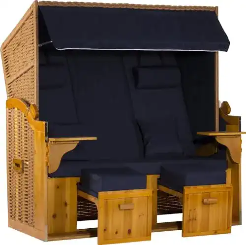 Strandkorb (3-Sitzer) Webavita, Ostsee XXL, Bausatz, Vollieger