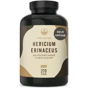 Hericium TRUE NATURE Lions Mane, 30:1 Extrakt, 180 Kapseln