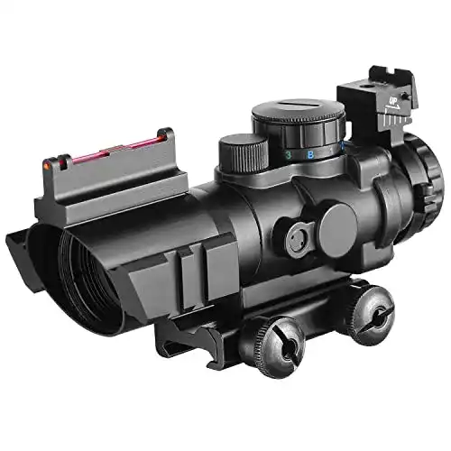 Leuchtpunktvisier VERY100 Zielfernrohr 4x32mm mit Fiberoptic