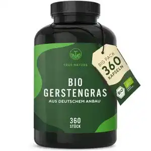 Gerstengras-Kapseln TRUE NATURE Bio Gerstengras, 360 Kapseln