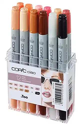Copic-Marker COPIC Ciao Marker 12er Set “Portätfarben”