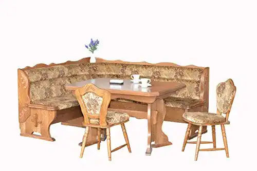 Eckbankgruppe Vaja Bruck 203×163 cm mit Truhe Eiche rustikal