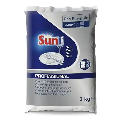 Spülmaschinensalz Sun Professional 100848994 grobkörnig, 2 kg