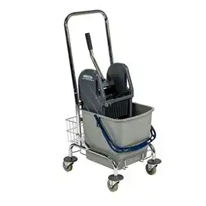Reinigungswagen Sprintus 301035 Einfachfahreimer Chrom