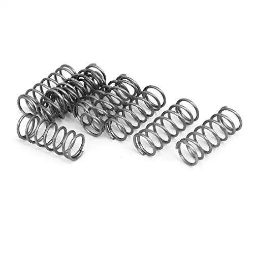 Druckfedern sourcing map 10x, 304 Edelstahl,1x10x25 mm