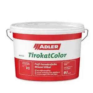 Silikatfarbe-Aussen ADLER AVIVA Tirokat-Color 9 Liter, B17/5