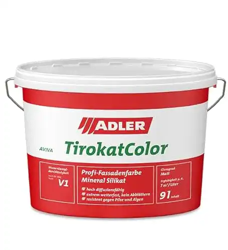 Silikatfarbe-Aussen ADLER AVIVA Tirokat-Color 9 Liter, B17/5