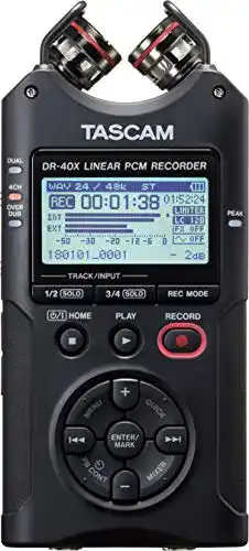 Tascam-Recorder Tascam DR-40X Tragbar Vierspur-Audiorecorder