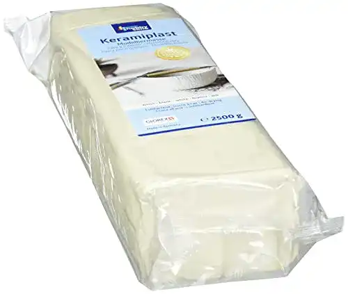 Töpferton Glorex 6 8070 301 Keramiplast, lufthärtend, weiß