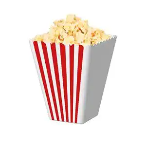 Popcorneimer elasto 2X Popcornschale Rot-Weiß Hollywood