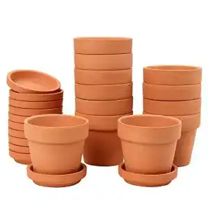 Kleine Tontöpfe Briful 12 Stück Mini Terrakotta Topf 7.9 x 7.4 cm