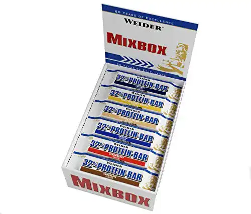 Die beste Weider-Proteinriegel Weider 32% Protein Bar 60g Mix Box 2026 Test Bestseller Weider-Proteinriegel Weider 32% Protein Bar 60g Mix Box